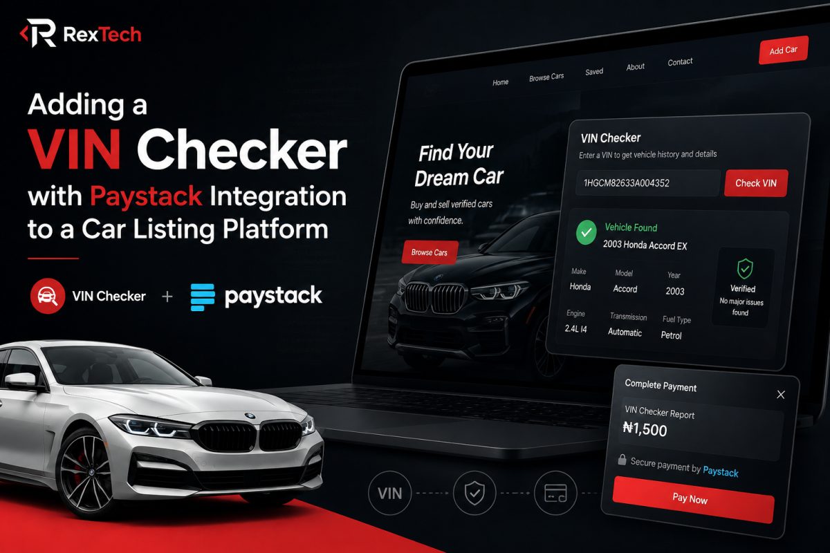 Adding a VIN Checker with Paystack Integration to a Car Listing Platform