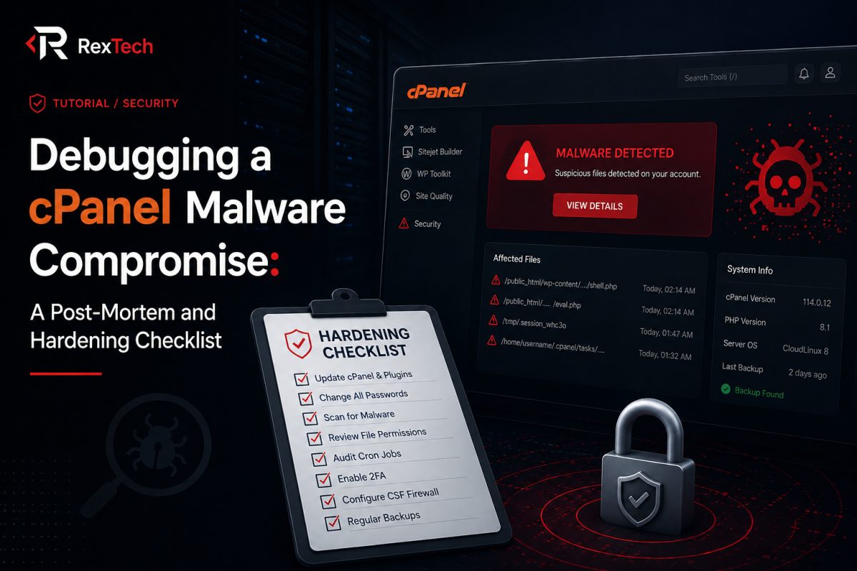 Debugging a cPanel Malware Compromise: A Post-Mortem and Hardening Checklist