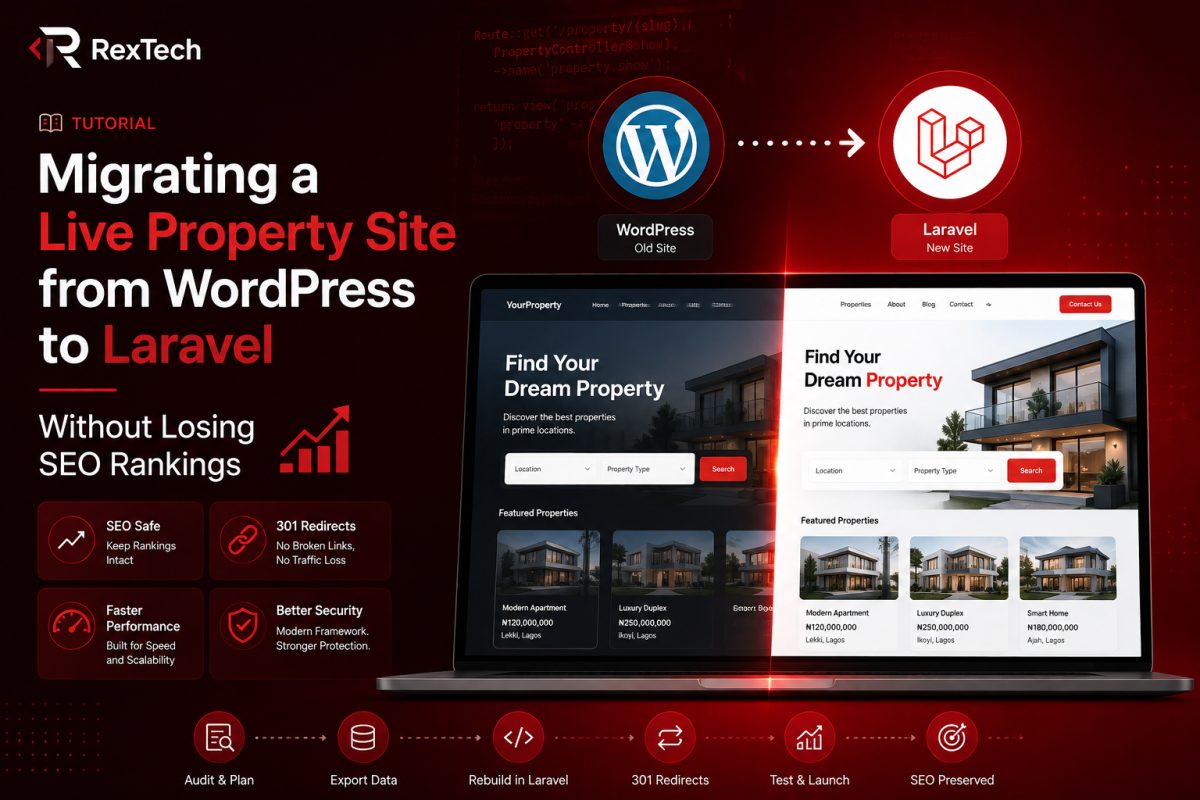 Migrating a Live Property Site from WordPress to Laravel Without Losing SEO Rankings
