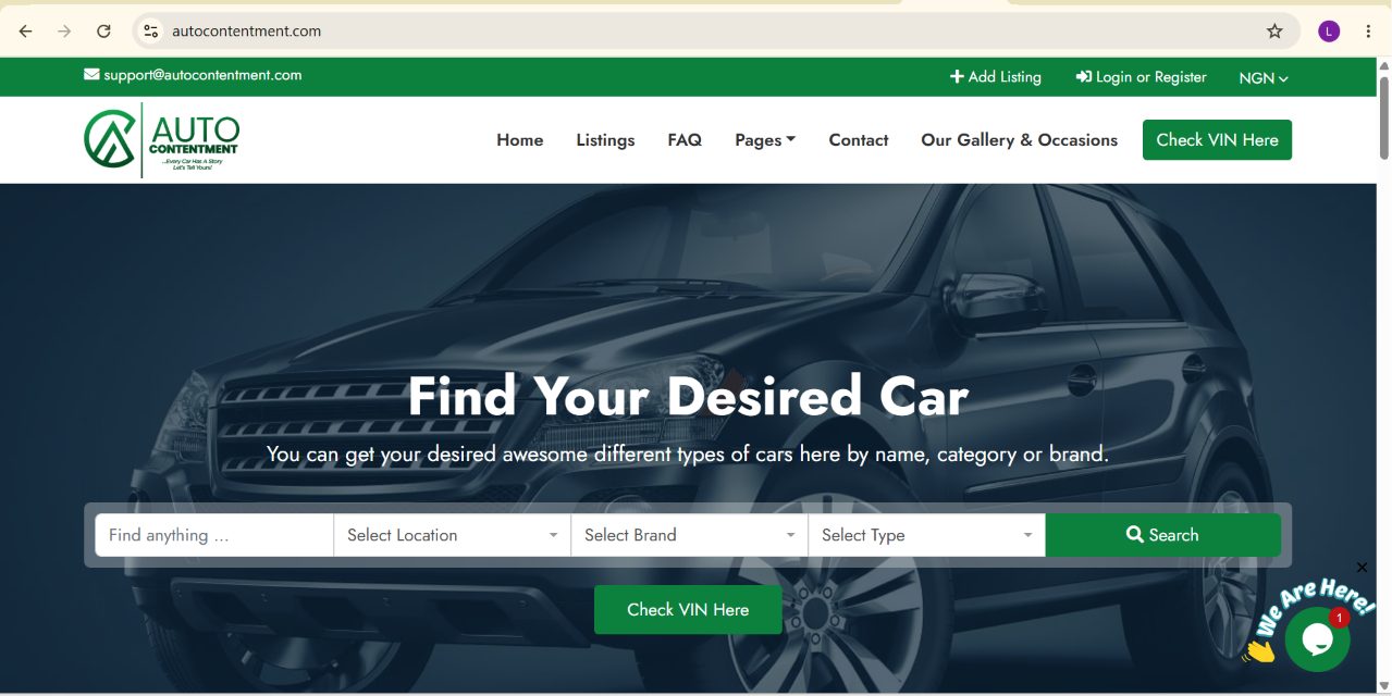 AutoContentment Website
